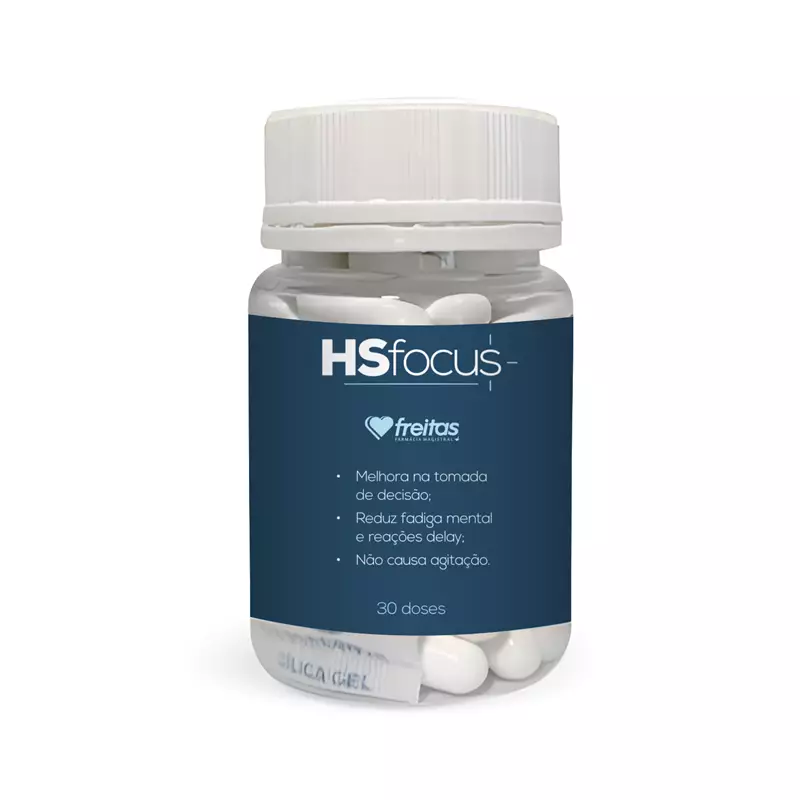 Hs Focus 150mg para Concentração e Memória - 30 doses