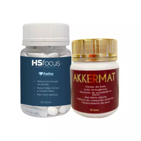 Hs Focus + Akkermat - Foco e controle do apetite com performance mental.