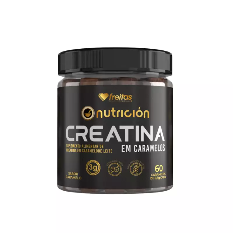 Creatina em Caramelos - Força, Energia e Desempenho - 60 caramelos