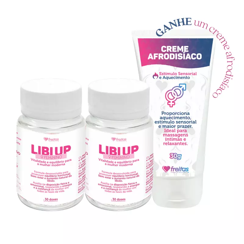 Kit Libi Up Feminino - Vitalidade, Equilíbrio e Brinde Afrodisíaco