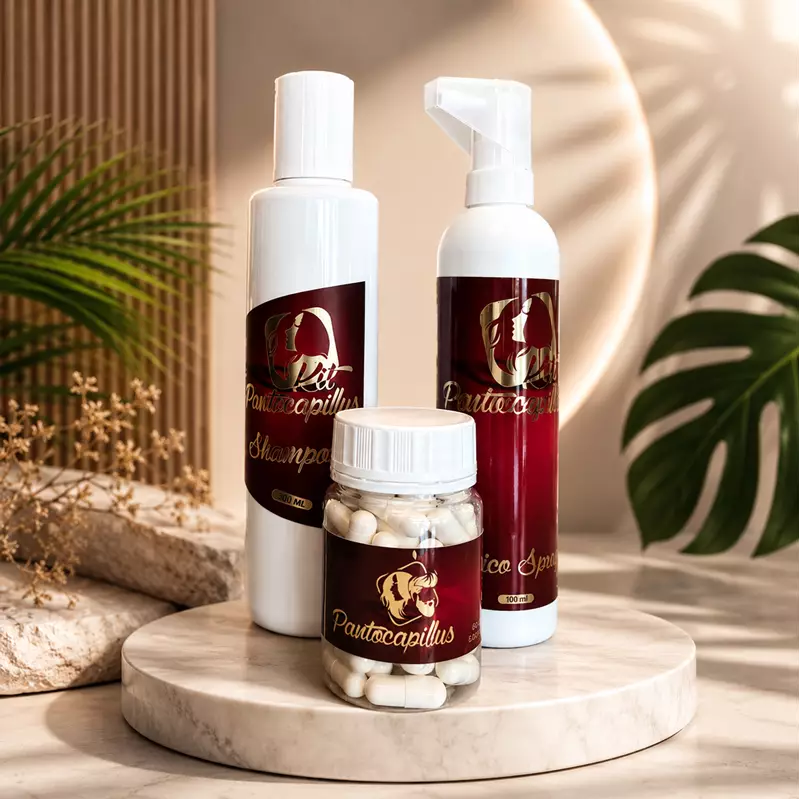 Kit PanttoCapilus Completo � Crescimento e Fortalecimento Capilar