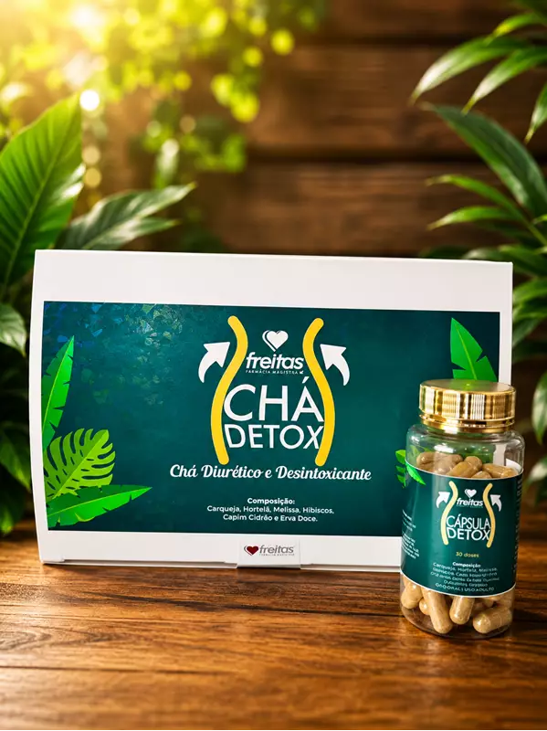 COMBO - Cápsula Detox (30 doses) +  Chá Detox  (15 saches)